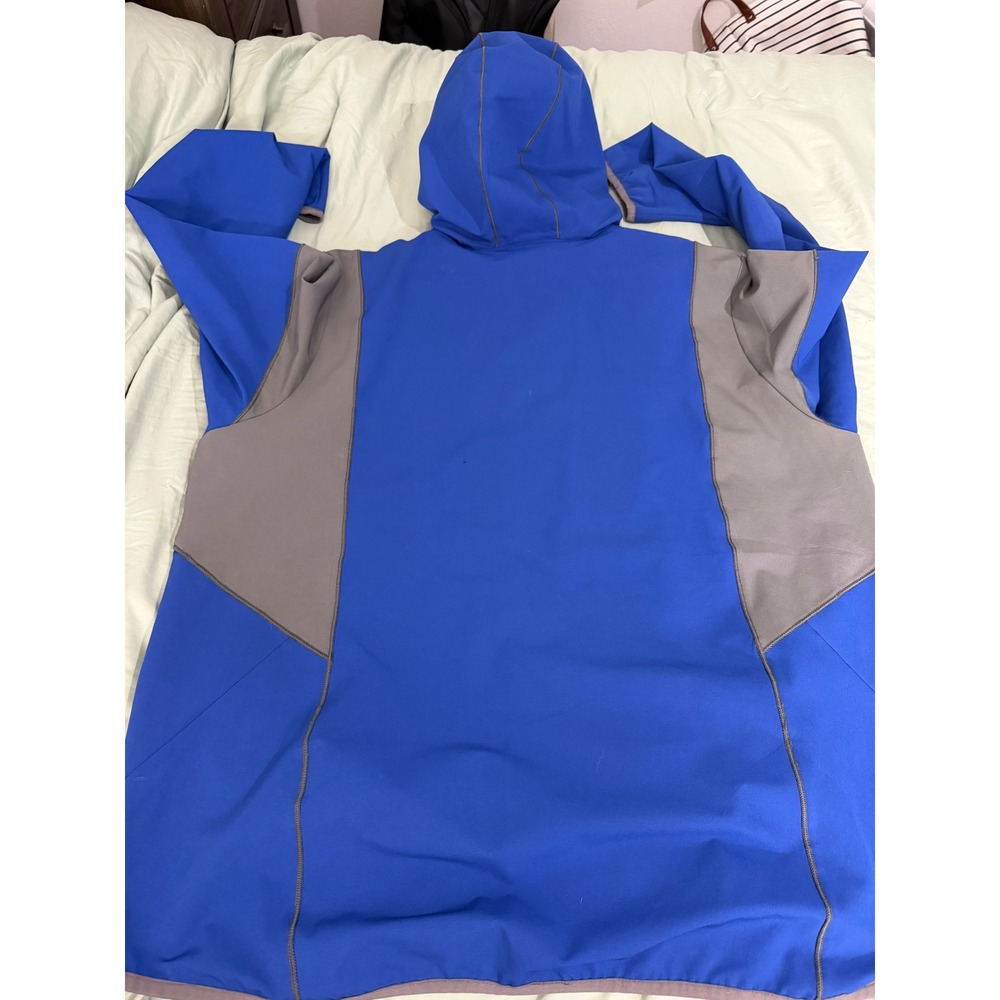 Majestic Milwaukee Brewers MLB Hoodie Mens 2XL Blue Grey 1/4 Zip Pullover - Picture 2 of 3